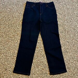 Gloria Vanderbilt Dark Blue Straight Jeans